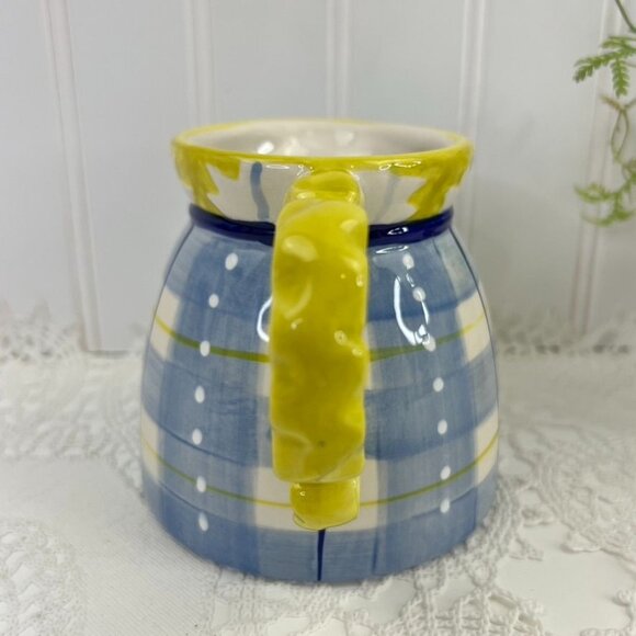 Blue Sky Sugar Bowl & Creamer Set With Spoon By Heather Goldminc Country Ceramic - Picture 9 of 16